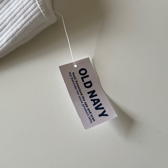 Old Navy Off Shoulder Ribbed Tee White - Picture 3 of 14